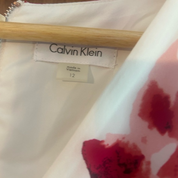 Calvin Klein Red and Pink Floral Dress - Picture 4 of 5